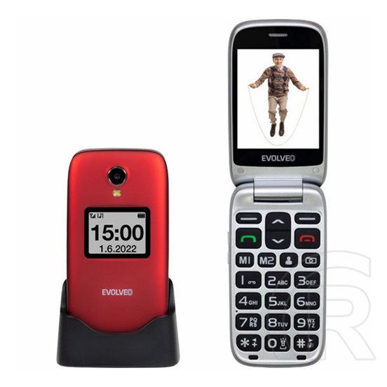 Evolveo EasyPhone FS (EP-771) mobiltelefon (piros)