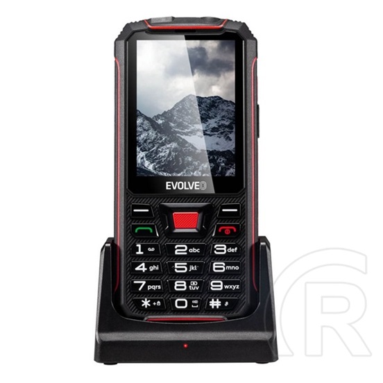 Evolveo StrongPhone W4 mobiltelefon (Dual-SIM, fekete/piros)