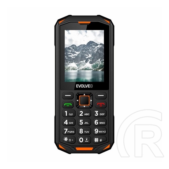 Evolveo StrongPhone X5 mobiltelefon (Dual-SIM, fekete/narancssárga)