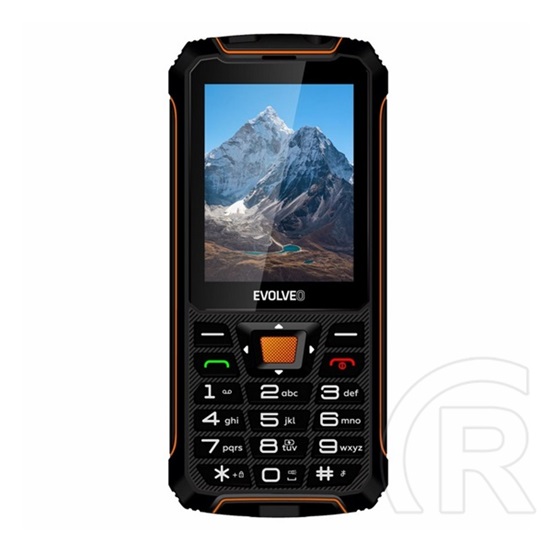 Evolveo Strongphone Z6 mobiltelefon (Dual-SIM, fekete/narancssárga)