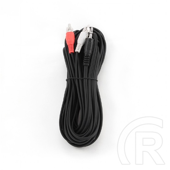 Gembird 3,5 mm jack - 2 x RCA kábel 5 m