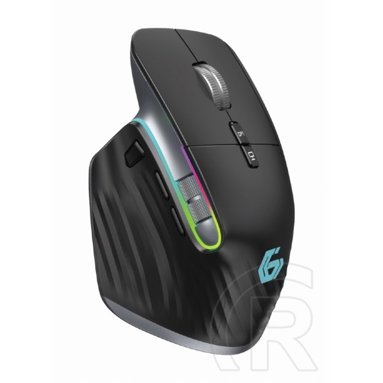 Gembird 9-Button Rechargeable Wireless RGB Gaming Mouse (fekete)