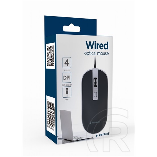 Gembird MUS-4B-06-BS Optical mouse (fekete)/Silver