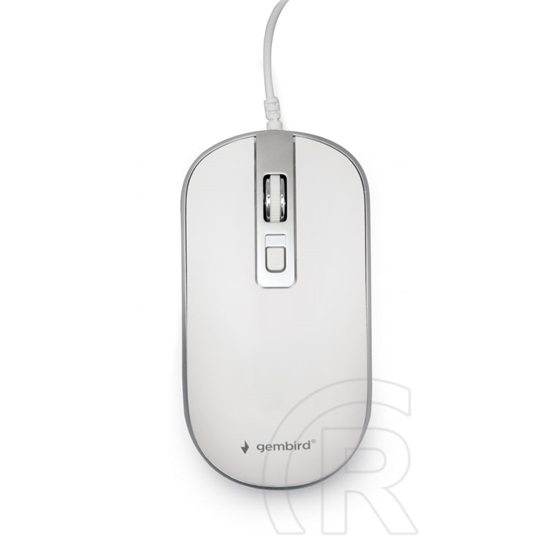 Gembird MUS-4B-06-WS Optical mouse (Fehér)/Silver