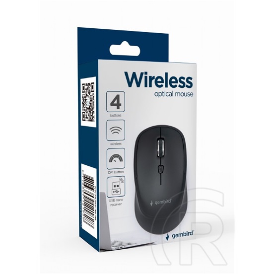 Gembird MUSW-4B-05 Wireless Optical Mouse (fekete)