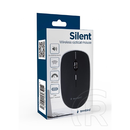 Gembird MUSW-4BSC-01 Silent Wireless Mouse (fekete)