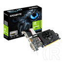 Gigabyte Geforce GT 710 2GB VGA (PCIe 2.0, 2 GB DDR5, 64 bit, D-SUB+DVI+HDMI, aktív hűtő)