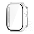 Gigapack Apple Watch Series 10 42mm műanyag keret (bumper, ütésállóság + kijelzővédő üveg) ezüst