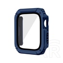 Gigapack Apple Watch Series 6 44mm műanyag keret (bumper, ütésálló + kijelzővédő üveg) sötétkék