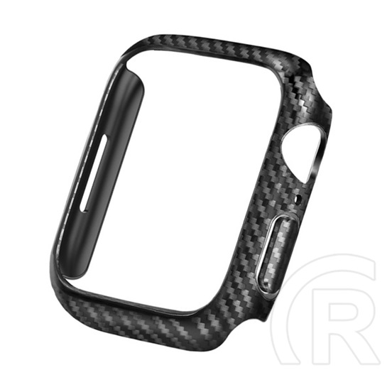 Gigapack Apple Watch Series 7 41mm műanyag keret (bumper, ütésálló, karbon minta) fekete