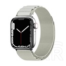 Gigapack Apple Watch Series 9 41mm pótszíj (egyedi méret, nylon, sport) fehér