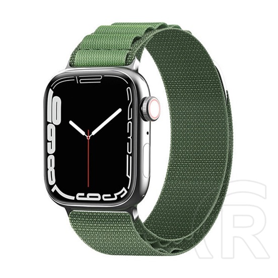 Gigapack Apple Watch Series 9 41mm pótszíj (egyedi méret, nylon, sport) világoszöld