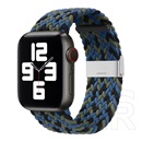 Gigapack Apple Watch Series 9 41mm pótszíj (egyedi méret, textil, állítható) kék