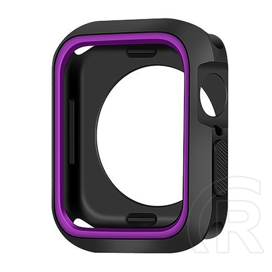 Gigapack Apple Watch Series SE 44mm szilikon keret (ütésálló) fekete / lila