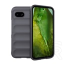 Gigapack Google Pixel 8a szilikon telefonvédő (ütésállóság, kameravédő, 3d) sötétszürke