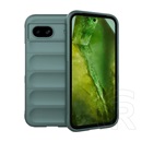 Gigapack Google Pixel 8a szilikon telefonvédő (ütésállóság, kameravédő, 3d) sötétzöld