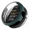 Gigapack Google Pixel Watch 3 45mm műanyag keret (bumper, ütésállóság + kijelzővédő üveg) sötétzöld