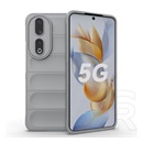 Gigapack Honor 90 5G szilikon telefonvédő (közepesen ütésálló, kamera védelem, 3d minta) világosszürke