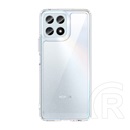 Gigapack Honor X8 4G műanyag telefonvédő (szilikon keret, közepesen ütésálló, átlátszó hátlap) átlátszó