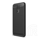 Gigapack Huawei Mate 10 Lite Szilikon telefonvédő (légpárnás sarok, szálcsiszolt, karbon minta, fekete)