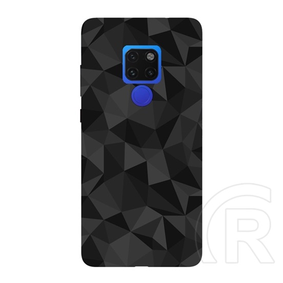 Gigapack Huawei Mate 20 szilikon telefonvédő (3D, gyémánt minta, fekete)