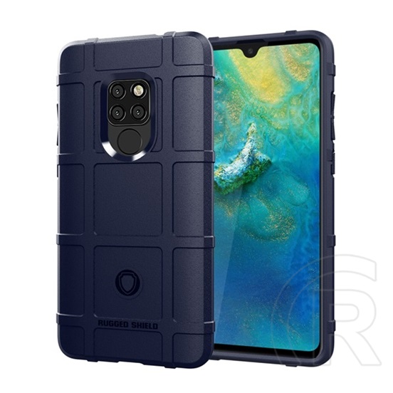 Gigapack Huawei Mate 20 szilikon telefonvédő (közepesen ütésálló, négyzet minta) sötétkék