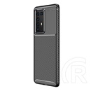 Gigapack Huawei P40 Pro Szilikon telefonvédő (légpárnás sarok, karbon minta, fekete)