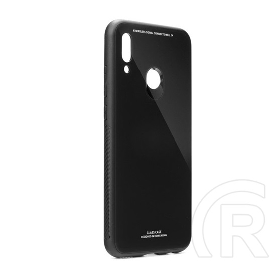 Gigapack Huawei P Smart (2019) műanyag telefonvédő (közepesen ütésálló, üveg hátlap) fekete