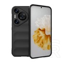 Gigapack Huawei Pura 70 Pro szilikon telefonvédő (ütésállóság, kameravédő, 3d) fekete