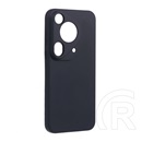 Gigapack Huawei Pura 70 Ultra szilikon telefonvédő (matt, mikrofiber plüss karcolásmentesítő belső, prémium) fekete