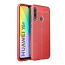 Gigapack Huawei Y6p szilikon telefonvédő (közepesen ütésálló, varrás minta) piros