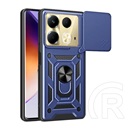 Gigapack Infinix Note 40 (X6853) műanyag telefonvédő (ütésállóság, szilikon belső, tartógyűrű, kameravédő) sötétkék