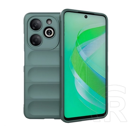 Gigapack Infinix Smart 8 (X6525) szilikon telefonvédő (ütésállóság, kameravédő, 3d) sötétzöld