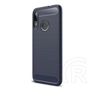 Gigapack Motorola Moto E6+ Szilikon telefonvédő (légpárnás sarok, szálcsiszolt, karbon minta, sötétkék)