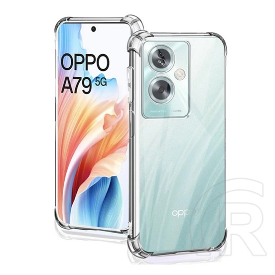 Gigapack Oppo A79 5G szilikon telefonvédő (ütésállóság, légpárnás sarok) átlátszó