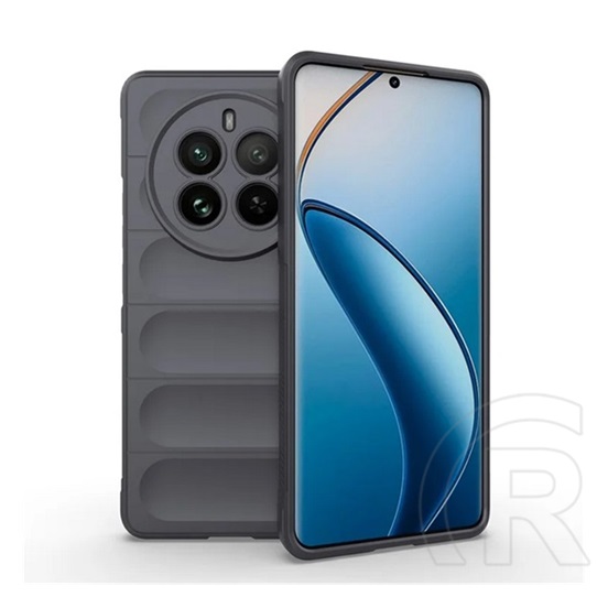 Gigapack Realme 12 Pro Plus szilikon telefonvédő (ütésállóság, kameravédő, 3d) sötétszürke