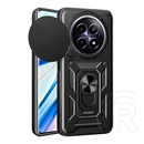 Gigapack Realme 12 defender műanyag telefonvédő (ütésállóság, szilikon belső, tartógyűrű, kameravédő) fekete