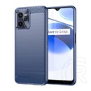 Gigapack Realme C35 szilikon telefonvédő (közepesen ütésálló, légpárnás sarok, szálcsiszolt, karbon minta) sötétkék