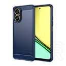 Gigapack Realme C67 4G szilikon telefonvédő (ütésállóság, légpárnás sarok, szálcsiszolt, karbon minta) sötétkék