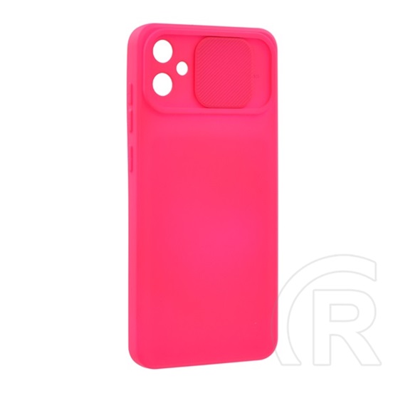 Gigapack Samsung Galaxy A05 (SM-A055F) szilikon telefonvédő (matt, mikrofiber plüss belső, kameravédő) magenta