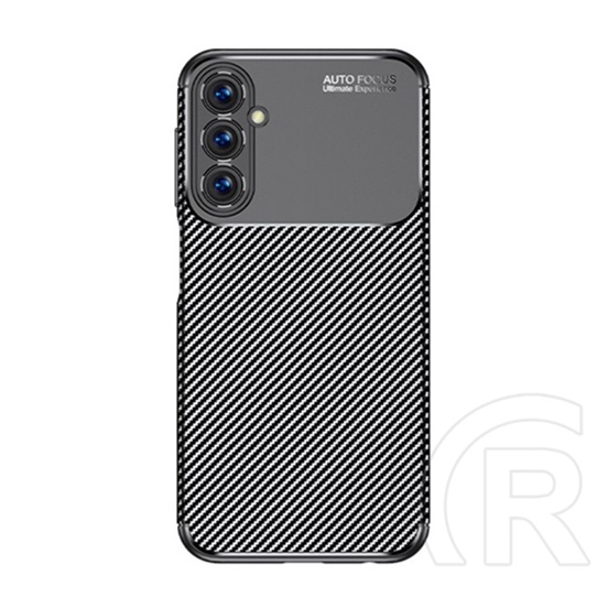 Gigapack Samsung Galaxy A05s (SM-A057F) szilikon telefonvédő (ütésállóság, légpárnás sarok, karbon minta) fekete