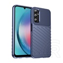 Gigapack Samsung Galaxy A25 5G (SM-A256) szilikon telefonvédő (ütésállóság, csíkos, dombor minta) sötétkék