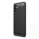 Gigapack Samsung Galaxy A32 (SM-A326) szilikon telefonvédő (közepesen ütésálló, szálcsiszolt, karbon minta) fekete