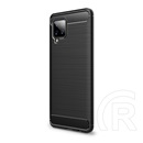 Gigapack Samsung Galaxy A42 (SM-A425F) szilikon telefonvédő (közepesen ütésálló, szálcsiszolt, karbon minta) fekete