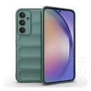 Gigapack Samsung Galaxy A55 5G (SM-A556) szilikon telefonvédő (ütésállóság, kameravédő, 3d) sötétzöld