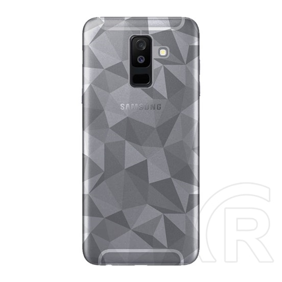 Gigapack Samsung Galaxy A6+ szilikon telefonvédő (3D, gyémánt minta, átlátszó)