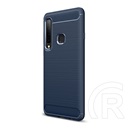 Gigapack Samsung Galaxy A9 (2018) Szilikon telefonvédő (légpárnás sarok, szálcsiszolt, karbon minta, sötétkék)