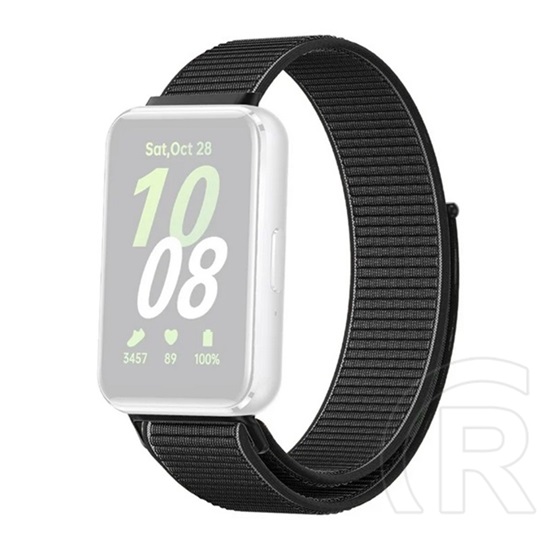 Gigapack Samsung Galaxy Fit 3 pótszíj (egyedi méret, nylon, tépőzáras, légáteresztő) fekete