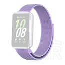 Gigapack Samsung Galaxy Fit 3 pótszíj (egyedi méret, nylon, tépőzáras, légáteresztő) lila