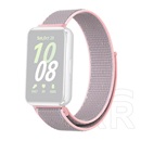 Gigapack Samsung Galaxy Fit 3 pótszíj (egyedi méret, nylon, tépőzáras, légáteresztő) rózsaszín